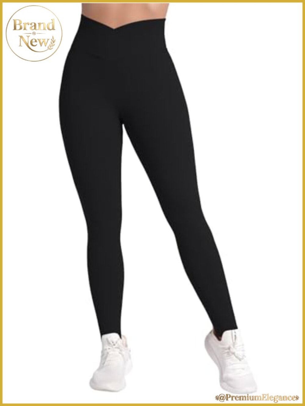 Sunzel Women's High Waisted Crossover Waist Butt Lifting Workout Leggings